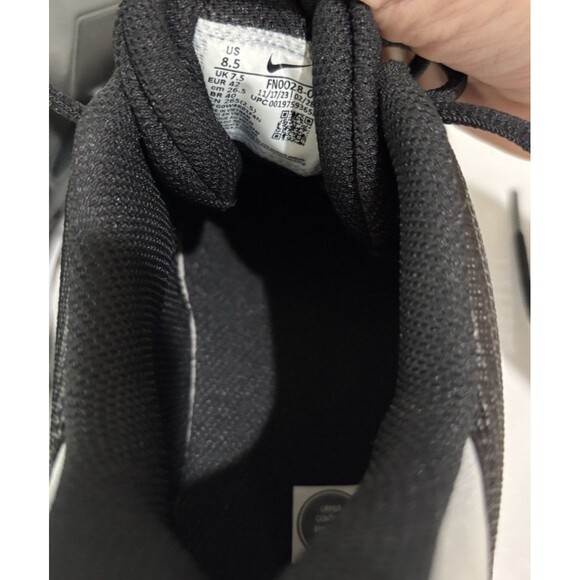 Nike Alpha Menace 4 Shark Black White Football Cleats FN0028-001 Mens Sizes 8.5 - Picture 8 of 8